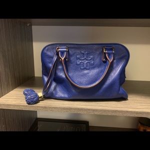 Tory Burch blue Thea satchel